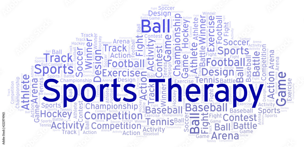 Fototapeta premium Sports Therapy word cloud.