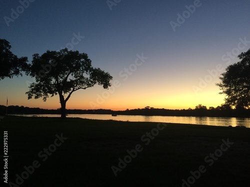 sunset on the Maumee River