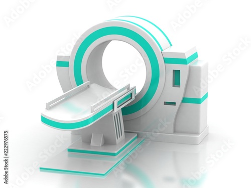 3d illustration CT Scan Machine