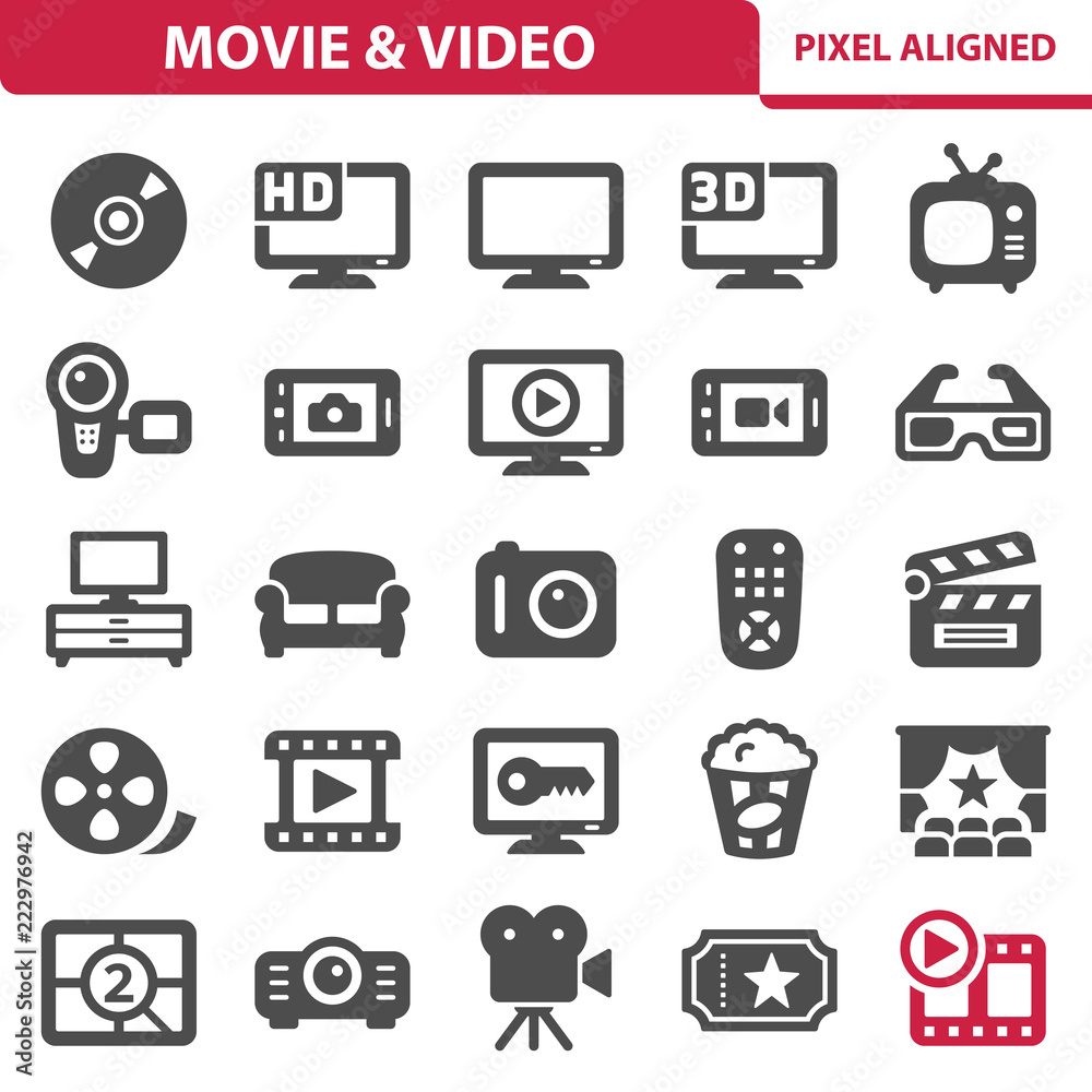 Movie & Video Icons Movie & Video Icons