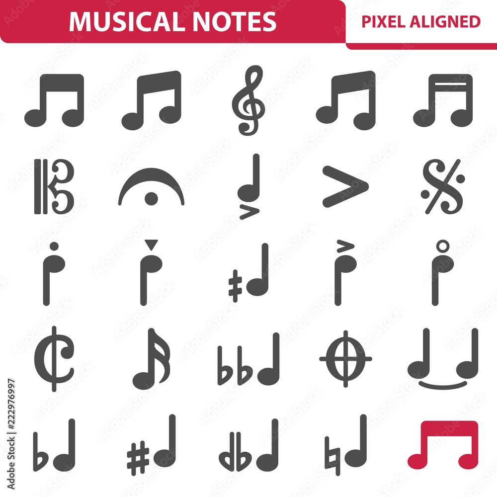 Musical Notes Icons Musical Notes Icons