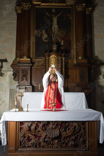 Bilde på lerret Catholic consecration