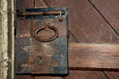 Rusty door lock