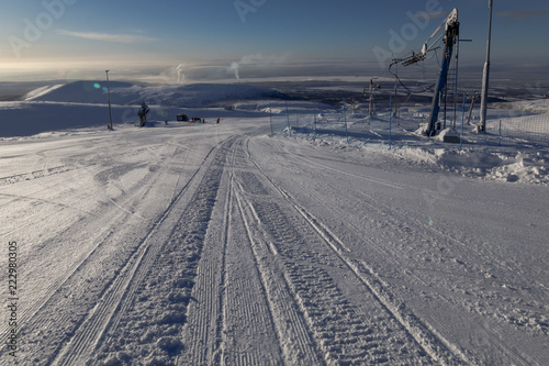 downhill ski slope