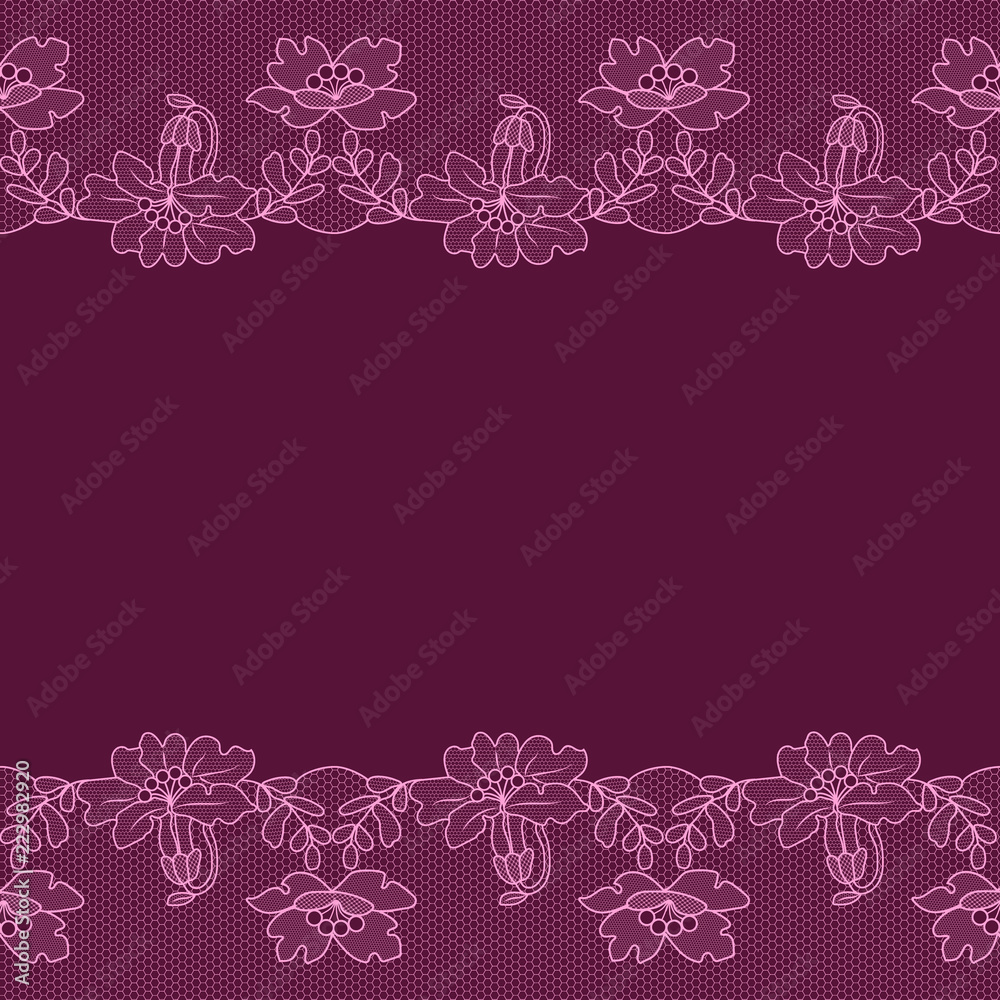 Set lace borders
