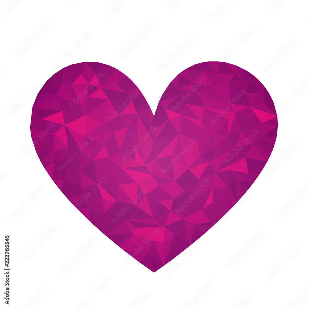 Low poly heart