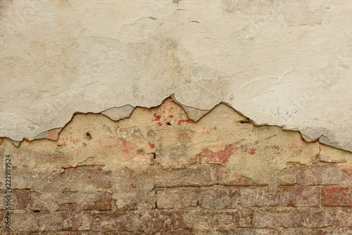 texture of old peeling plaster