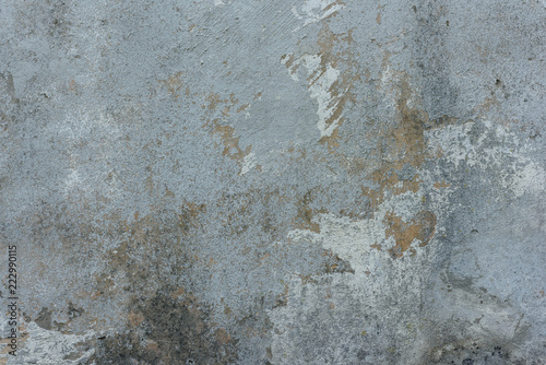 texture of old peeling blue plaster