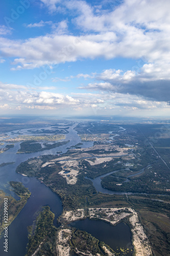 Aerial View Earth Landscape From Plane. © A_Skorobogatova