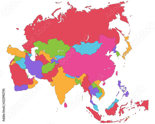 Asien - politische Karte