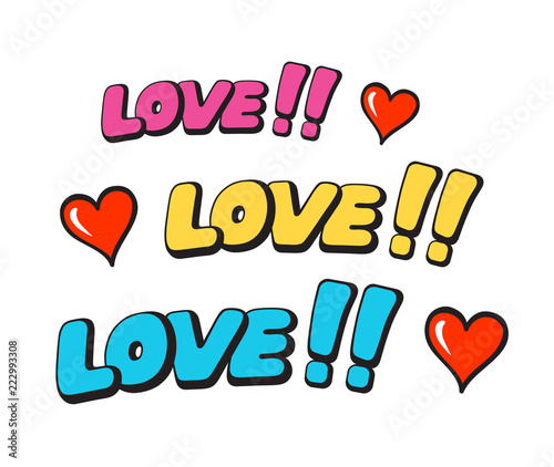 Pop art style sticker