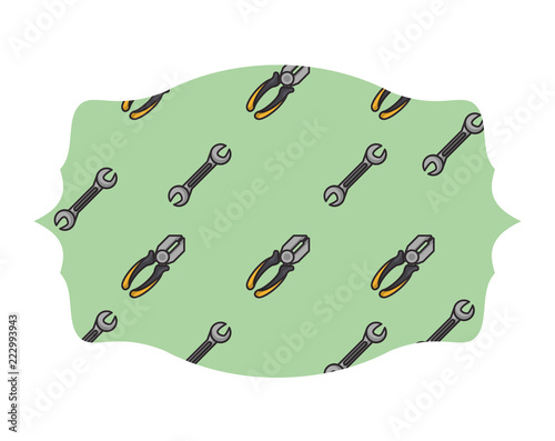 Pliers and wrench label frame
