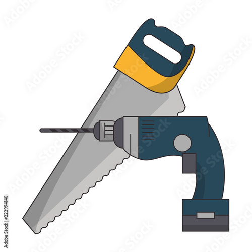 Saw and drill construction tools