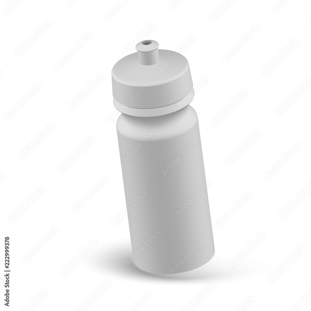 sport water bottle mock up. empty blank plastic water bottle on white background sport water bottle mock up. empty blank plastic water bottle on white background