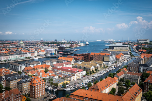 Copenhagen Denmark from above