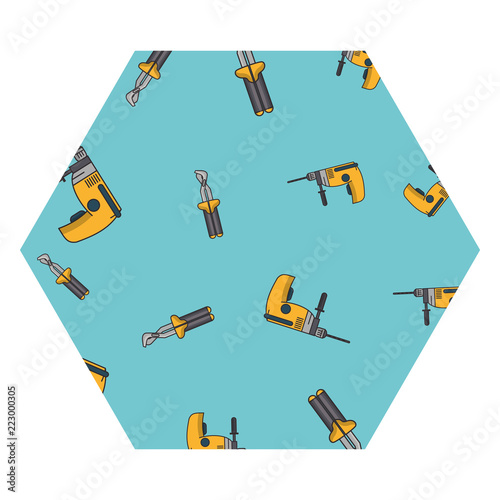 Drill and screwdriver hexagon frame