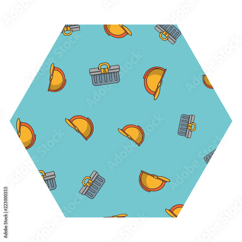 Toolbox and helmet hexagon frame