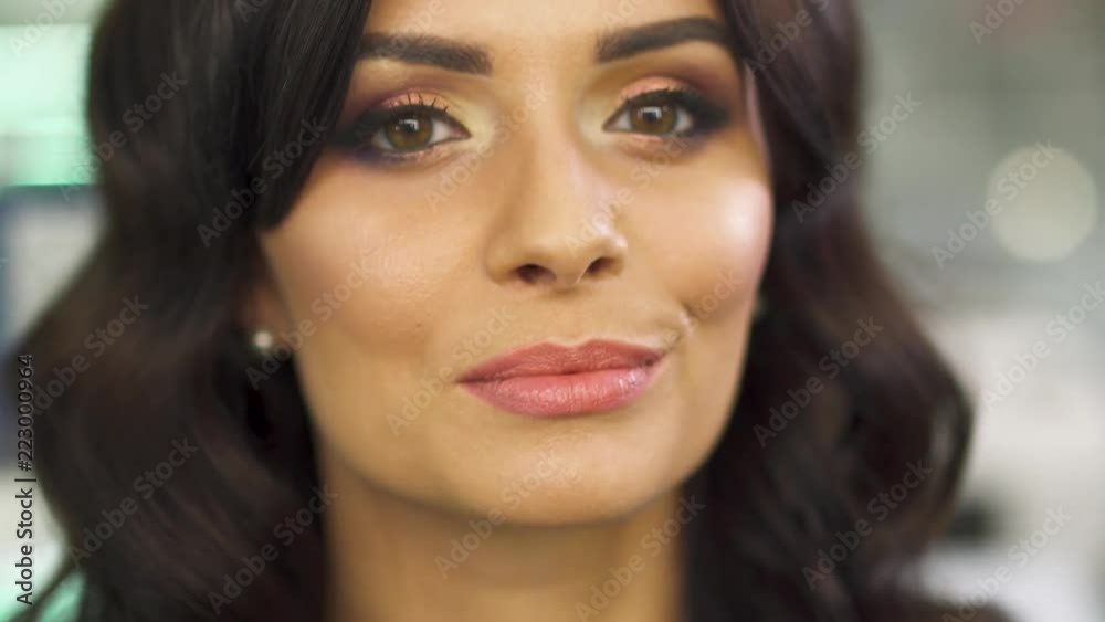 Beautiful face of a young cute girl Beautiful face of a young cute girl