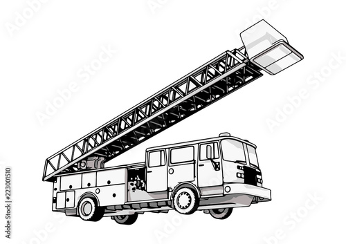 fire engine vector