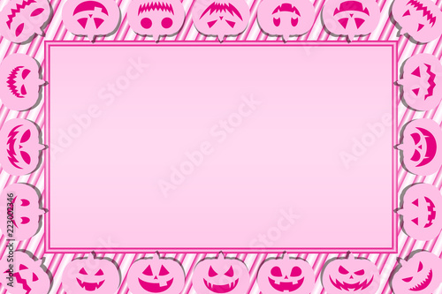 背景素材,グリーティングカード,フォトフレーム,ハロウィン,お化けかぼちゃ,ランタン,仮装パーティー