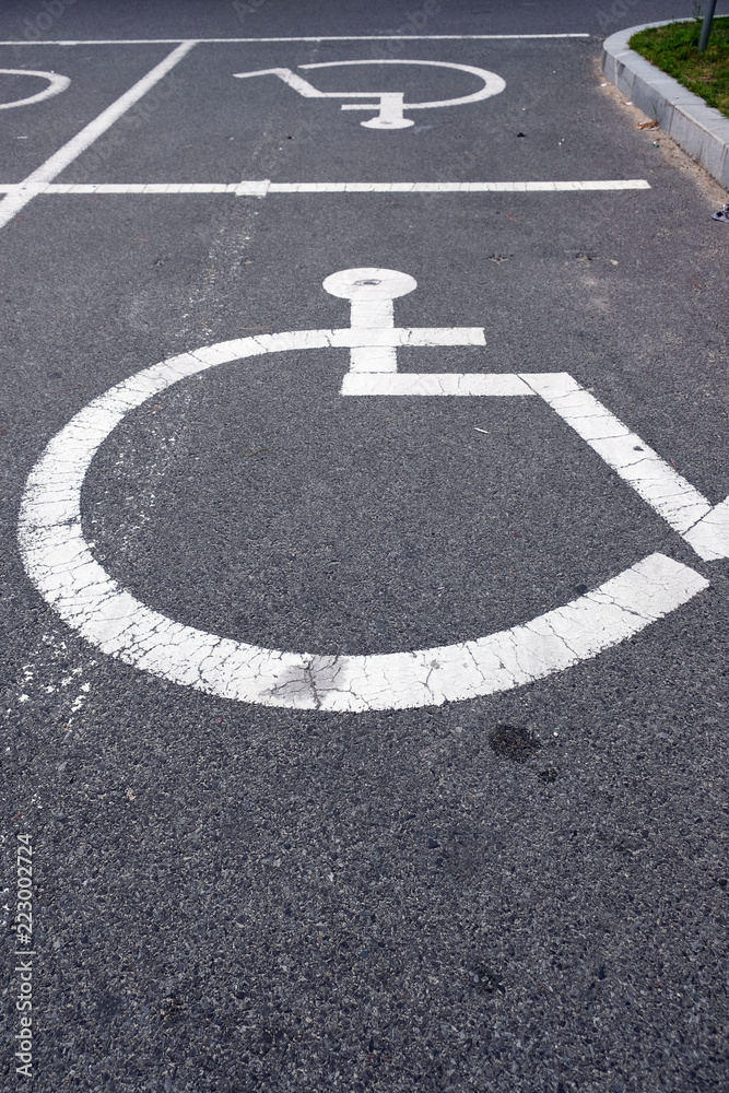 Obraz premium handicapped parking area