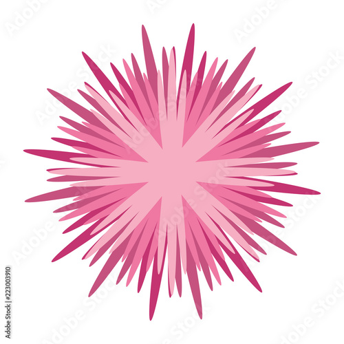Flower round symbol