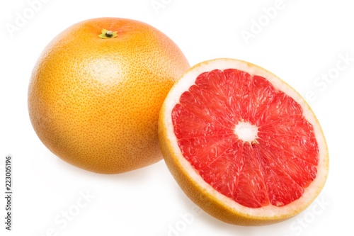 Grapefruits Isolated on White