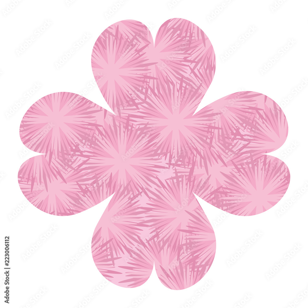 Floral shape frame