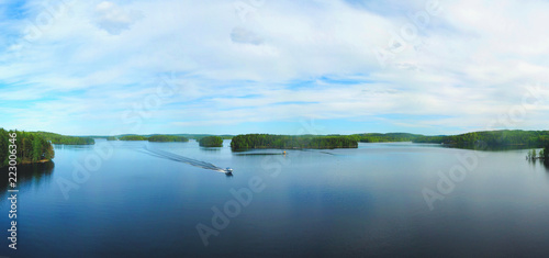 beautiful view at beautiful päijänne lake 