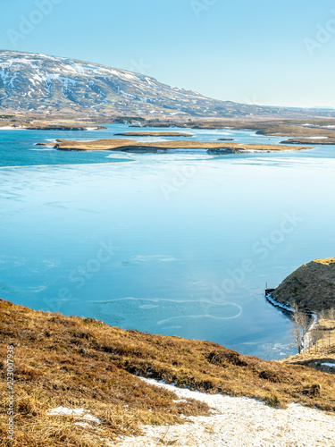 Ulfljotfvatn lake in Iceland photo