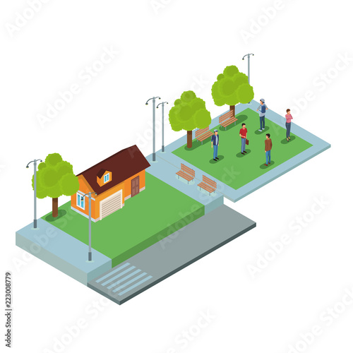 People at home