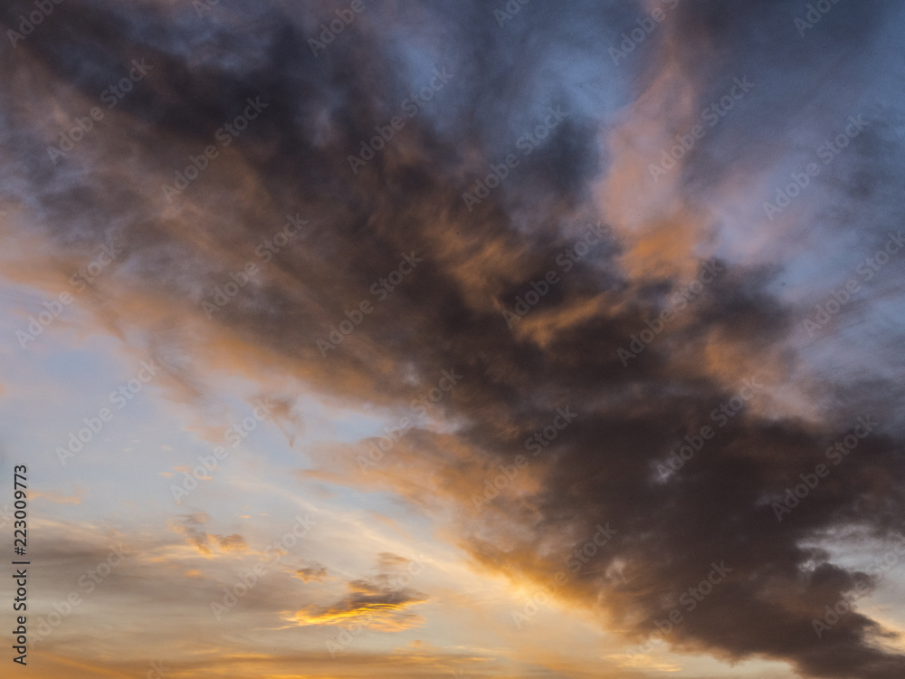 Obraz premium dramatic sky with clouds