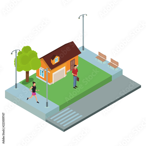People at home