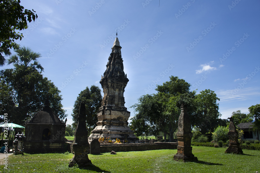  Chedi or stupa Phra That Kong Khao Noi in Yasothon, Thailand
