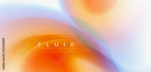 Fluid flowing wave abstract background