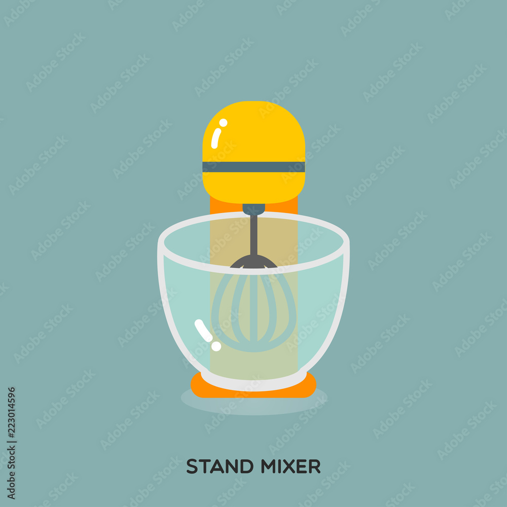 green cake mixer