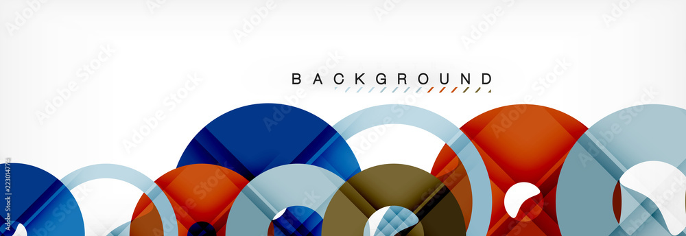 Obraz premium Geomtric modern backgrounds, rings abstract template