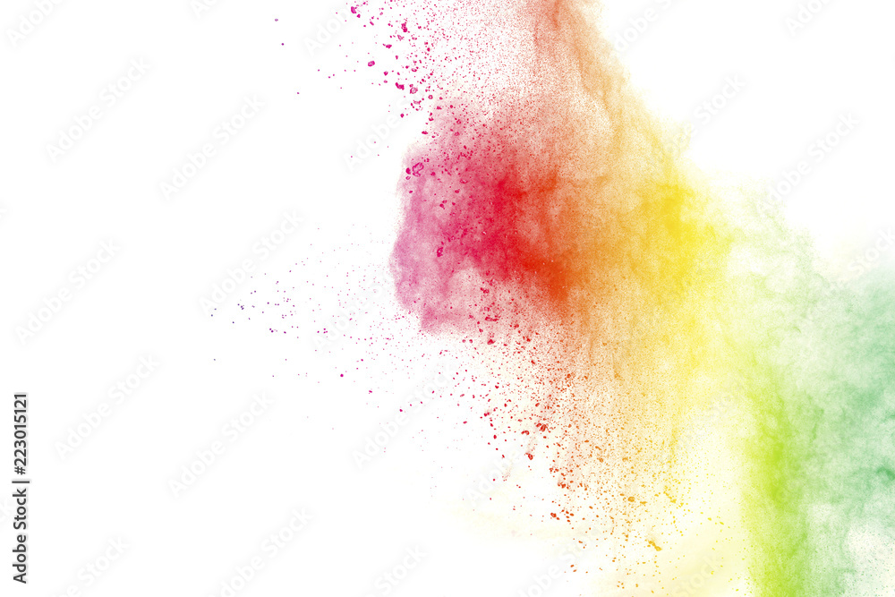 abstract powder splatted background. Colorful powder explosion on white background. Colored cloud. Colorful dust explode. Paint Holi. abstract powder splatted background. Colorful powder explosion on white background. Colored cloud. Colorful dust explode. Paint Holi.