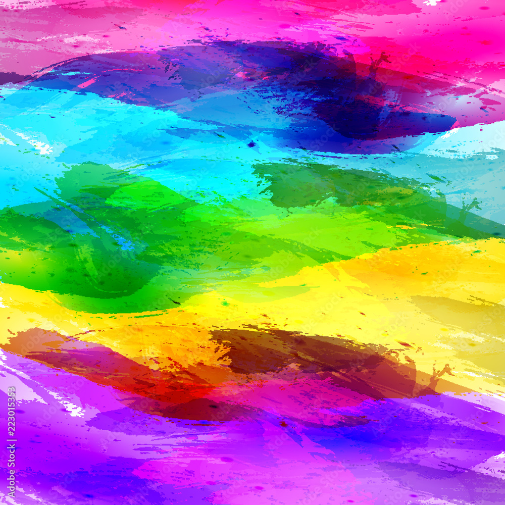 rainbow abstract watercolor