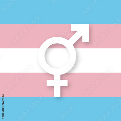 Transgender sign and flag
