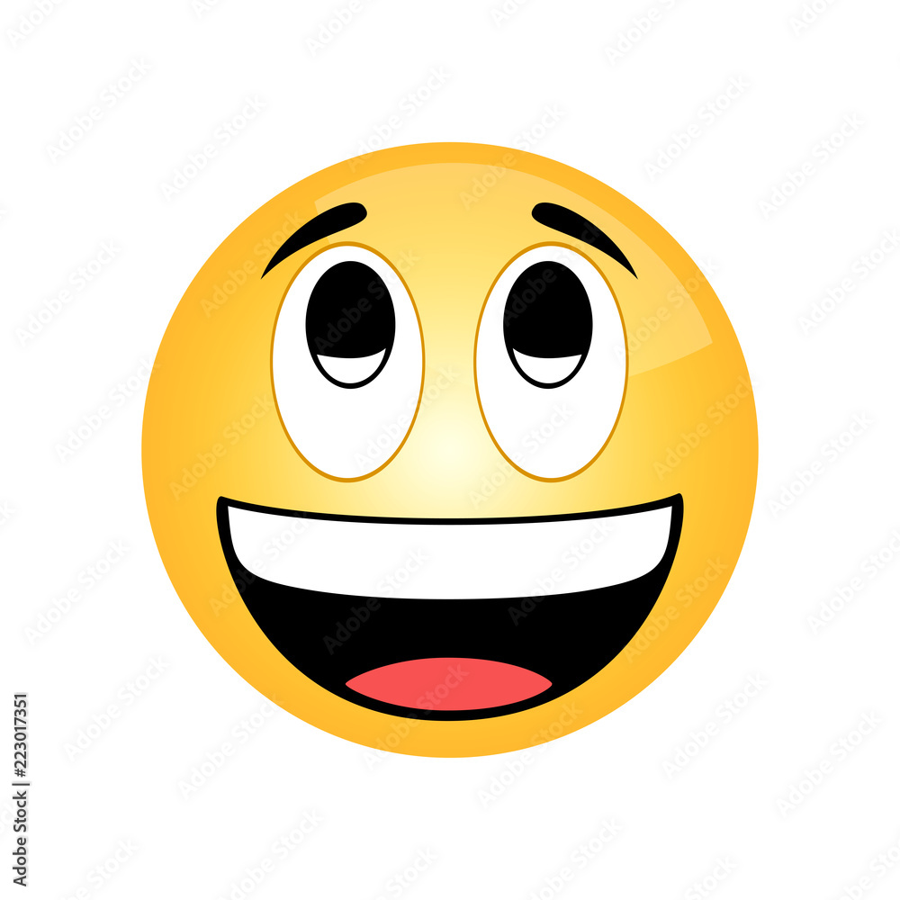 Fototapeta premium Smile icon. Emotion smile. Vector Illustration