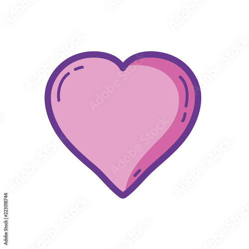 shape heart style a love symbol