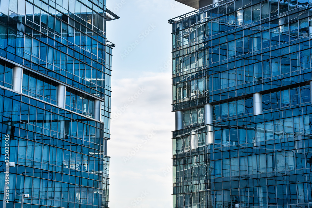 Fototapeta premium two office buildings