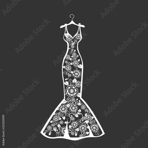 Wedding dress silhouette