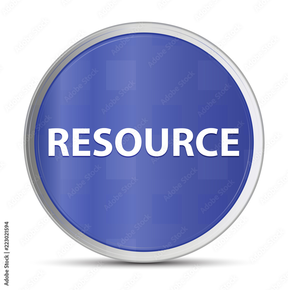 Resource blue round button Resource blue round button