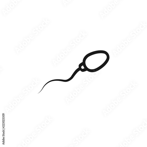 Sperm icon. Template for your project. Vector illustration.