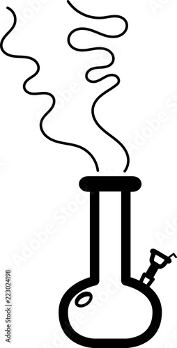 Bong with Smoke Icon
