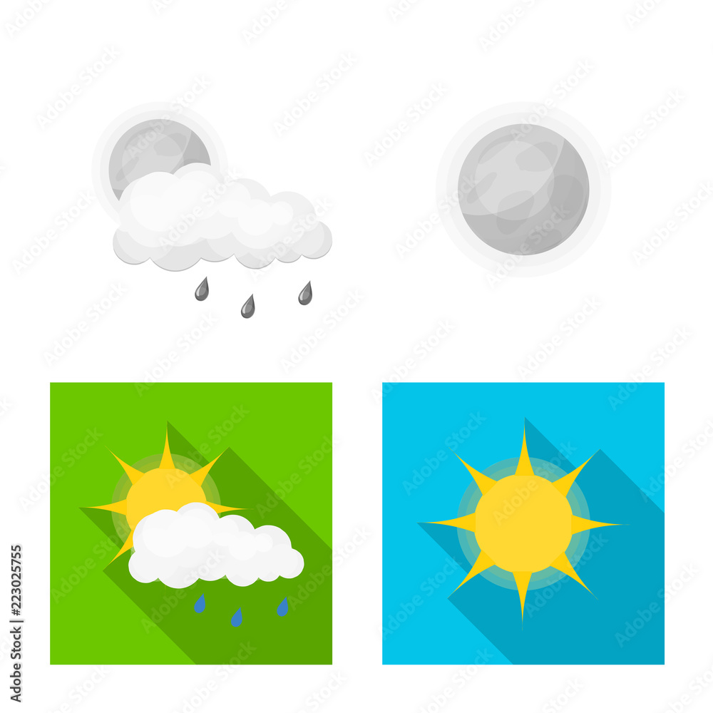 Vector design of weather and climate icon. Collection of weather and cloud stock vector illustration. Vector design of weather and climate icon. Collection of weather and cloud stock vector illustration.