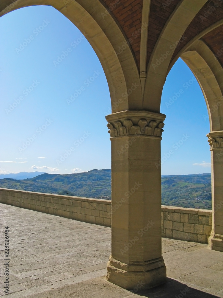 View of San Marino, Italy
