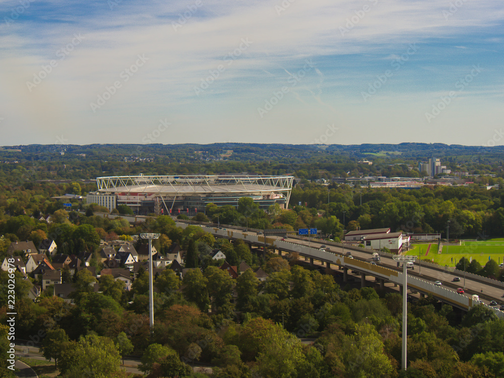 Stadt Leverkusen von oben 2018
